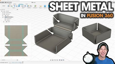 convert to sheet metal fusion 360|fusion 360 sheet metal design.